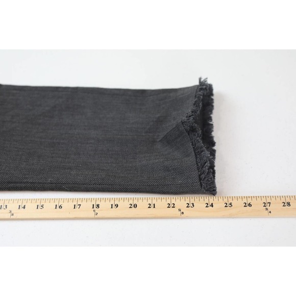 ZADIG&VOLTAIRE POSH STRIPE FRANGE CROPPED TROUSER BLACK EU 36 RAW HEM - Picture 11 of 14